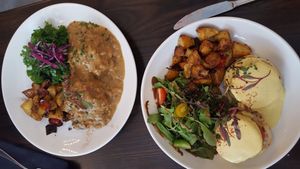 you will need to be rolled out of there. these portions are huge. at Modern Love in Brooklyn