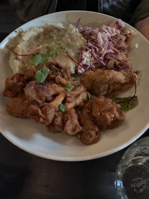 Fried chicken plate   at Modern Love in Brooklyn