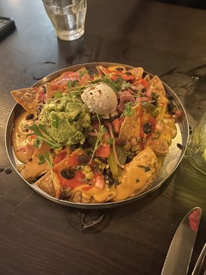 Loaded nachos  at Modern Love in Brooklyn