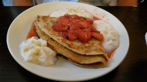 Strawberry Brie Crepe at Modern Love in Brooklyn