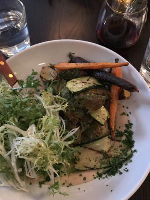 Seitan chimichurri  at Modern Love in Brooklyn