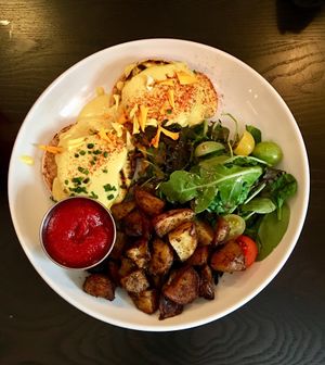 Egg Benedicts  at Modern Love in Brooklyn