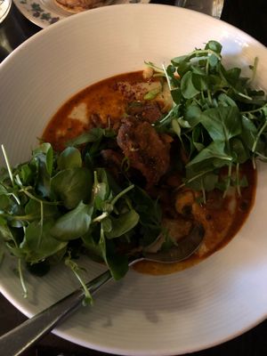 Brunch. Shrooms and grits.  at Modern Love in Brooklyn