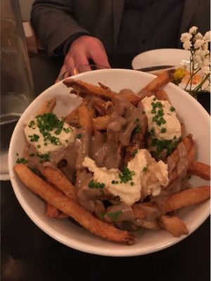 Poutine  at Modern Love in Brooklyn
