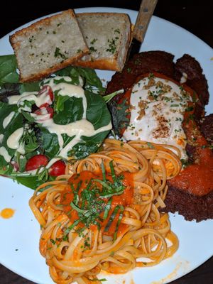 Chickpea Cutlet Parm at Modern Love in Brooklyn