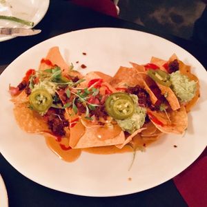 Tortilla chips n cheese at Modern Love in Brooklyn