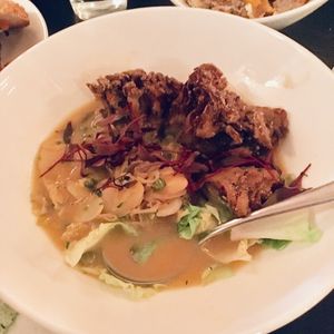 Hen of the woods piccata at Modern Love in Brooklyn