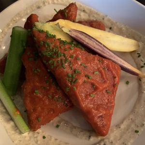 Buffalo wings at Modern Love in Brooklyn