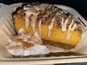 Pumpkin cheesecake  at Modern Love in Brooklyn