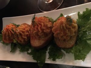 Deviled "eggs" at Modern Love in Brooklyn