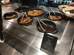 Meat or meatless toppings such as Falafel or roasted vegetables  at CAVA in Columbia