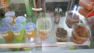 Homemeade Lemonade and varous Salads at Butterfly in Basel