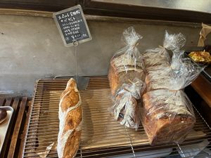 Whole spelt baguette at Soleil Organic Bakery in Osaka