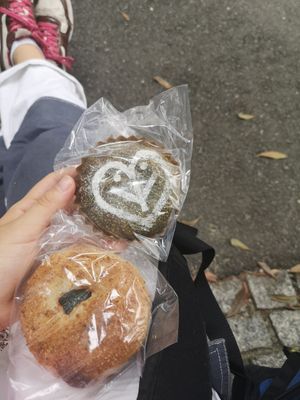Chocolate and curry bread at Soleil Organic Bakery in Osaka