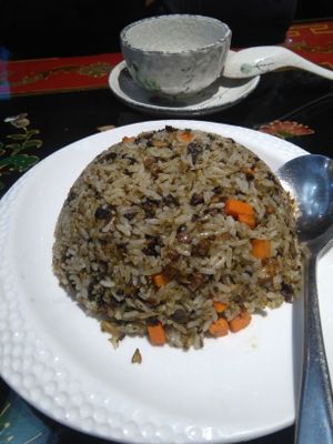 Mushroom fried rice at Yunlaiju - Windlucky - Shekou District in Shenzhen