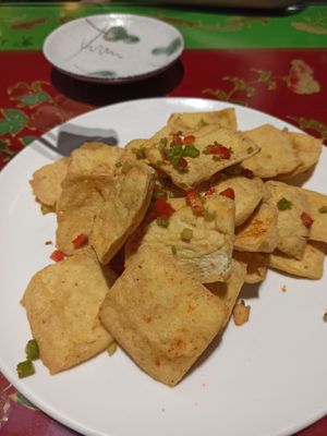 Crispy Tofu. at Yunlaiju - Windlucky - Shekou District in Shenzhen