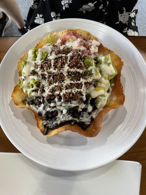 taco bowl  at The Pureganic Cafe in Harrison