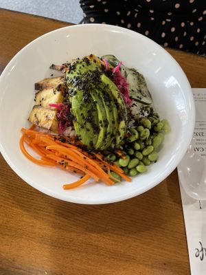 sushi salad  at The Pureganic Cafe in Harrison