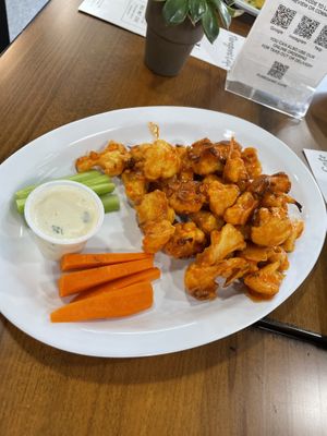 buffalo cauliflower  at The Pureganic Cafe in Harrison