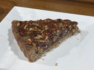 Pecan tart  at The Pureganic Cafe in Harrison