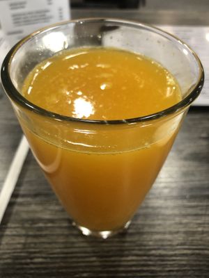 Fresh squeezed Orange juice   at The Pureganic Cafe in Harrison