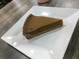Pumpkin tart   at The Pureganic Cafe in Harrison