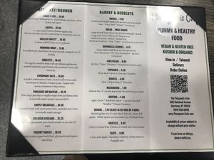 Menu   at The Pureganic Cafe in Harrison