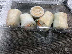 Spring rolls 12.5   at The Pureganic Cafe in Harrison