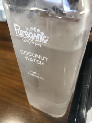 Coconut water   at The Pureganic Cafe in Harrison