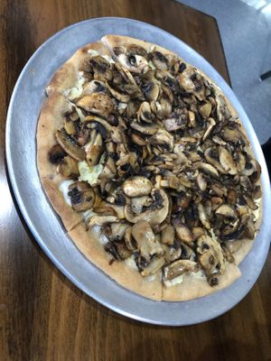 Truffled Mushroom Pizza   at The Pureganic Cafe in Harrison