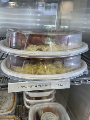 V Spaghetti and meatballs   at The Pureganic Cafe in Harrison