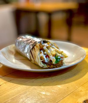   at Shimon Falafel in Arambol