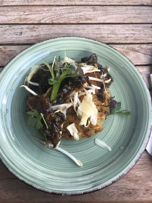 Vegan Okonomiyaki (German style) at Mezzo  in Hannover