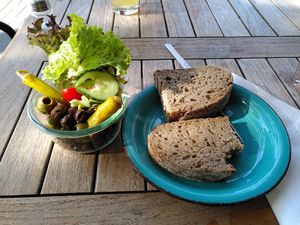 Olives with bread at Mezzo  in Hannover