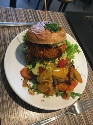 Hirseburger at Mezzo  in Hannover