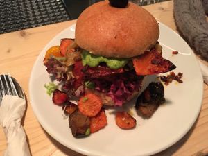 vegan burger at Mezzo  in Hannover