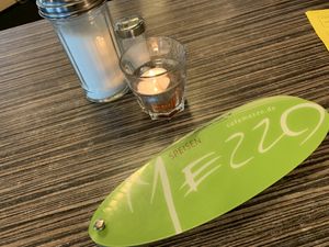 table at Mezzo  in Hannover