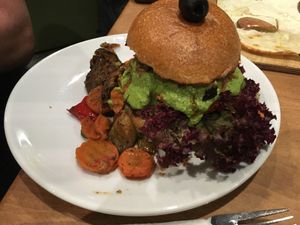 vegan burger at Mezzo  in Hannover