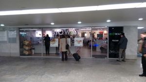 outside at Bioway - Central Station in Warsaw