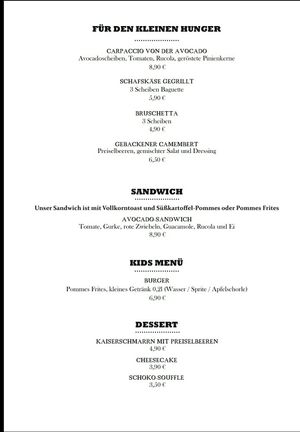 Aktuelle Karte Oktober 21 at Corvins Burger in Braunschweig