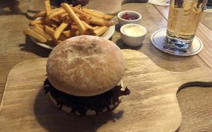 Mexican Burger with Beyond Meat Patty 🌱 at Corvins Burger in Braunschweig