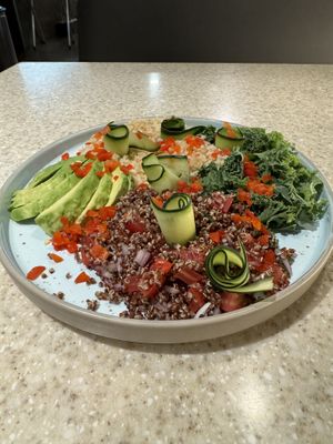 Salad was really dry but decent flavors and great presentation   at Garabatos in Mexico City