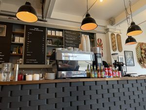 The counter at The Grand Howl in East London