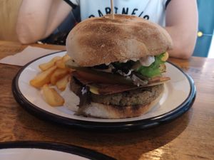 Bacon cheese vegana at San Wich in Cadiz