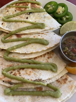 Spinach Quesadilla at Flora Kitchenette in Louisville