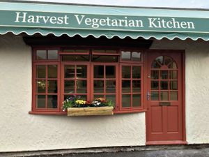  
The first Vegetarian Takeaway food shop in North Wales.
 
Serving delicious and healthy Chinese meat-free meals.
Great for everyone, including vegans, vegetarians and meat-lovers.
 
OPENING HOURS:
 
Mon - Tue Closed
Wed - Sat 5pm - 9pm
Sunday 7pm - 9pm
 
Glan Llyn Road, Bradley.
Wrexham. LL11 4BB
Tel. 01978 750881
 
Telephone orders welcome
 at Harvest Vegetarian Kitchen in Wrexham