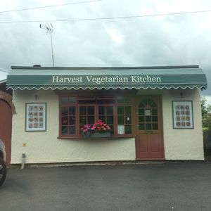 Outside the Harvest Vegetarian Kitchen. at Harvest Vegetarian Kitchen in Wrexham