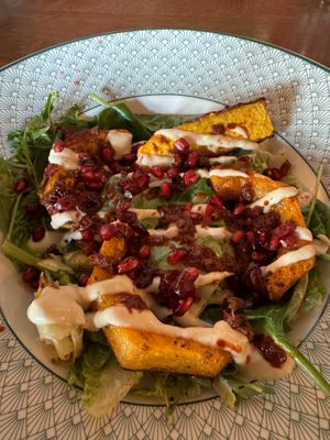 Butternut squash saladd  at The Cosy Club in Bath