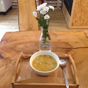 lentil soup at Vege Flow in Elblag