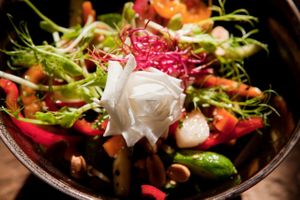 Du puy lentils with beetroot, goat cheese, and basil at Cafe Sage in Amsterdam